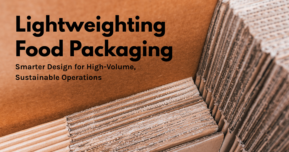 Lightweighting Food Packaging